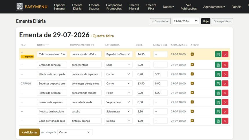 Backoffice com o tema Grafite